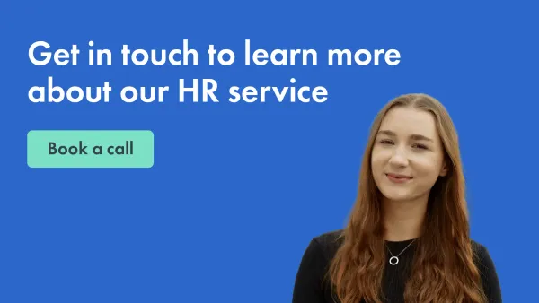 Book a call to find out more about our HR advice service