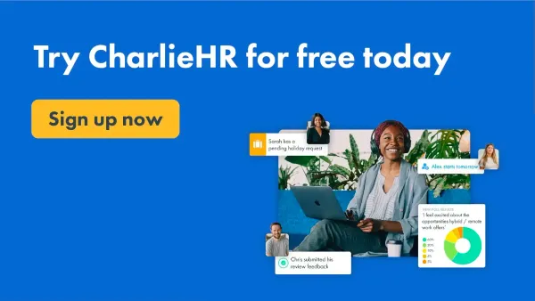 Click here to start a free trial of CharlieHR holiday request form template